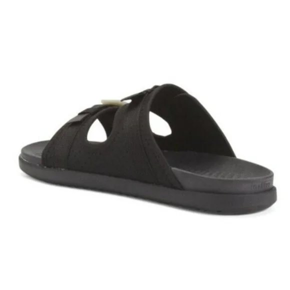 Native Davis Black Sandal Two Strap Women's size 10 - Picture 2 of 7